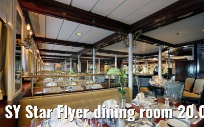 SY Star Flyer dining room 20.09.2015 dinner