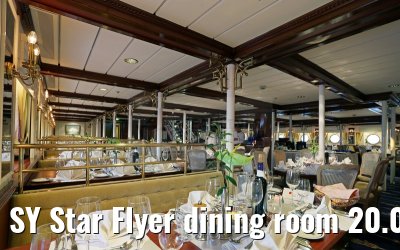 SY Star Flyer dining room 20.09.2015 dinner