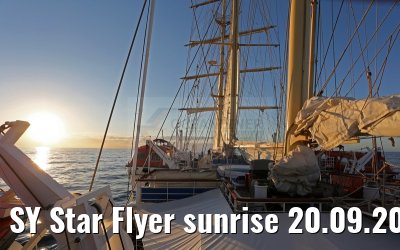 SY Star Flyer sunrise 20.09.2015