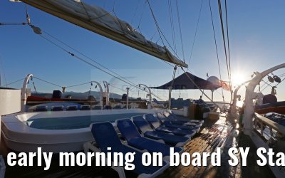 early morning on board SY Star Flyer 21.09.2015