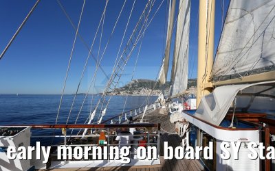 early morning on board SY Star Flyer 21.09.2015