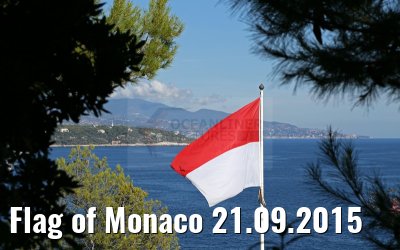 Flag of Monaco 21.09.2015