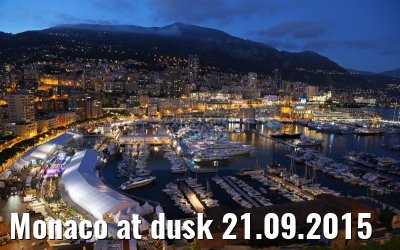 Monaco at dusk 21.09.2015