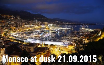 Monaco at dusk 21.09.2015