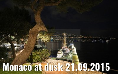 Monaco at dusk 21.09.2015