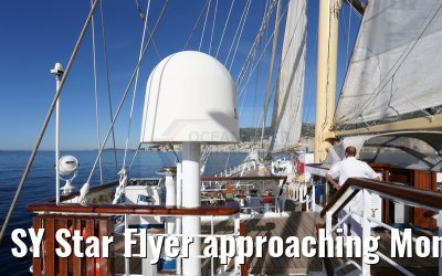 SY Star Flyer approaching Monaco 21.09.2015
