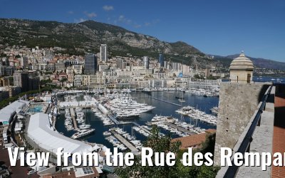 View from the Rue des Remparts Monaco 21.09.2015