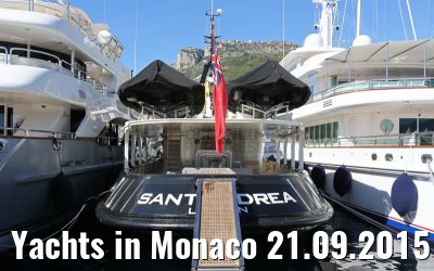 Yachts in Monaco 21.09.2015