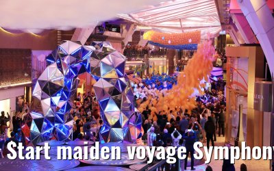 Start maiden voyage Symphony of the Seas Royal Promenade