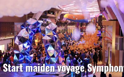 Start maiden voyage Symphony of the Seas Royal Promenade