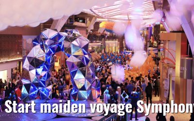 Start maiden voyage Symphony of the Seas Royal Promenade