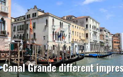 Canal Grande different impressions, Venice 21.07.2018