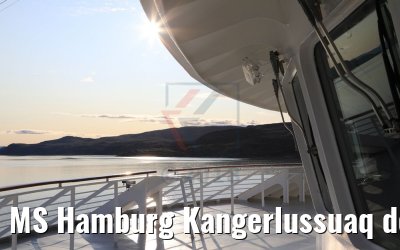 MS Hamburg Kangerlussuaq departure 27.08.2018