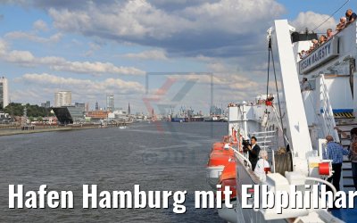 Hafen Hamburg mit Elbphilharmonie von MS Ocean Majesty 16.08.2017