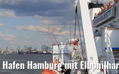 Hafen Hamburg mit Elbphilharmonie von MS Ocean Majesty 16.08.2017
