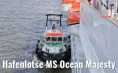Hafenlotse MS Ocean Majesty 16.08.2017