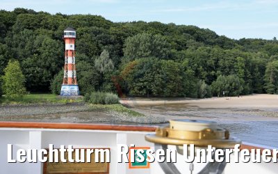 Leuchtturm Rissen Unterfeuer von MS Ocean Majesty 16.08.2017