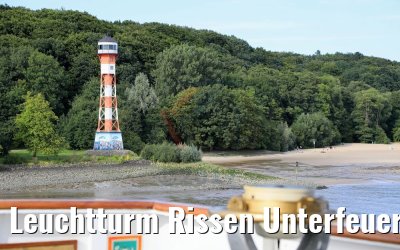 Leuchtturm Rissen Unterfeuer von MS Ocean Majesty 16.08.2017