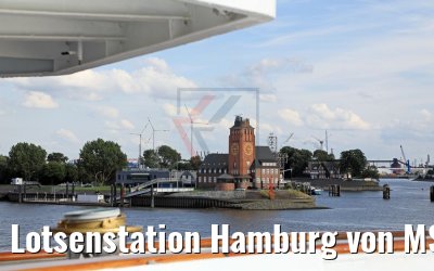 Lotsenstation Hamburg von MS Ocean Majesty 16.08.2017