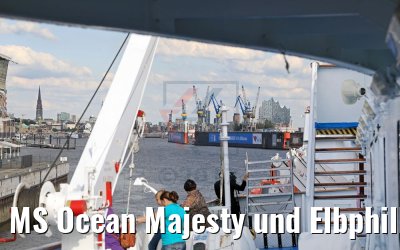 MS Ocean Majesty und Elbphilharmonie 16.08.2017