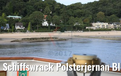 Schiffswrack Polsterjernan Blankenese von MS Ocean Majesty 16.08.2017