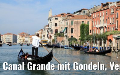 Canal Grande mit Gondeln, Venedig 22.07.2018