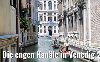 Die engen Kanäle in Venedig 22.07.2018