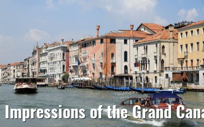 Impressions of the Grand Canal in Venice 22.07.2018
