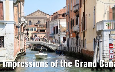 Impressions of the Grand Canal in Venice 22.07.2018