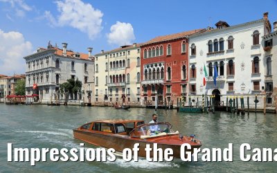 Impressions of the Grand Canal in Venice 22.07.2018