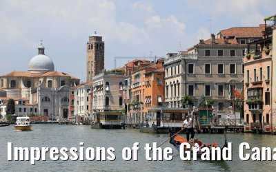 Impressions of the Grand Canal in Venice 22.07.2018