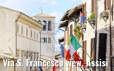 Via S. Francesco view, Assisi