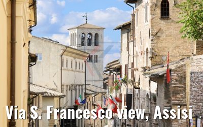 Via S. Francesco view, Assisi