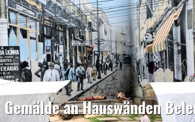 Gemälde an Hauswänden Belem, Brasilien 01.02.2018