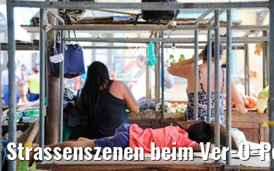 Strassenszenen beim Ver-O-Peso Markt Belém, Brasilien 01.02.2018