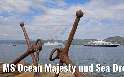 MS Ocean Majesty und Sea Dream II in Saint-Tropez 04.05.2017