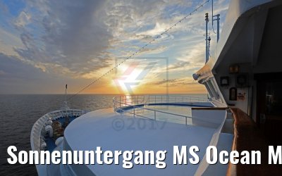 Sonnenuntergang MS Ocean Majesty 04.05.2017