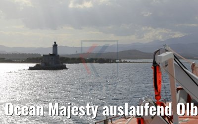 Ocean Majesty auslaufend Olbia 09.10.2017