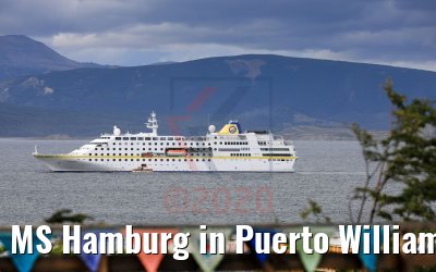 MS Hamburg in Puerto Williams 01.02.2020