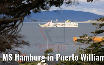 MS Hamburg in Puerto Williams, Chile 01.02.2020