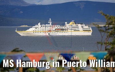 MS Hamburg in Puerto Williams, Chile 01.02.2020