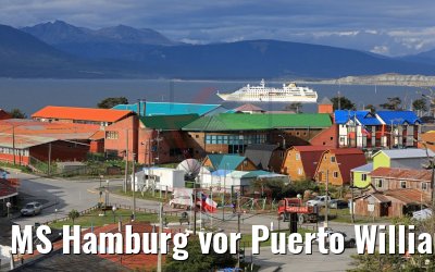 MS Hamburg vor Puerto Williams, Chile 01.02.2020