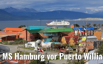 MS Hamburg vor Puerto Williams, Chile 01.02.2020