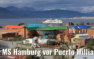 MS Hamburg vor Puerto Williams, Chile 01.02.2020
