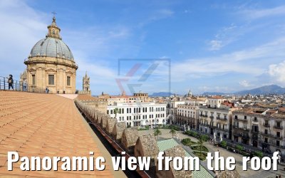 Panoramic view from the roof of the Cattedrale di Palermo