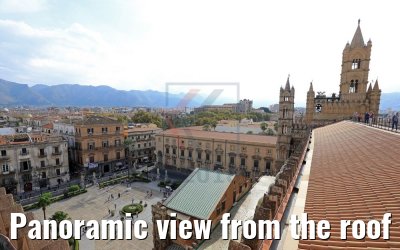 Panoramic view from the roof of the Cattedrale di Palermo