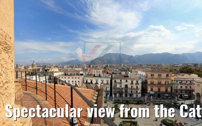 Spectacular view from the Cattedrale di Palermo Dome