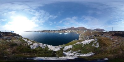 Bergpanorama Qeqertarsuaq Grönland