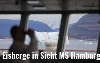Eisberge in Sicht MS Hamburg Qeqertarsuaq