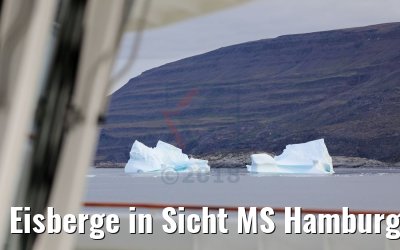 Eisberge in Sicht MS Hamburg Qeqertarsuaq